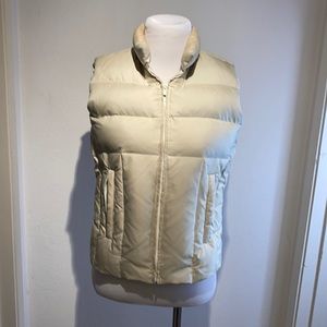 Banana Republic Champagne Down Vest Size: XS